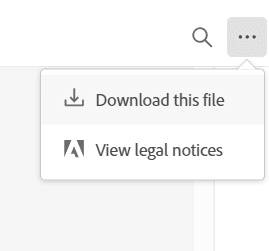 Adobe reader features